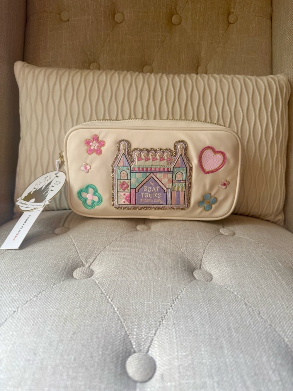 Disney Parks x Stoney Clover Lane "it's a small world" Small Pouch - Picture 2 of 7